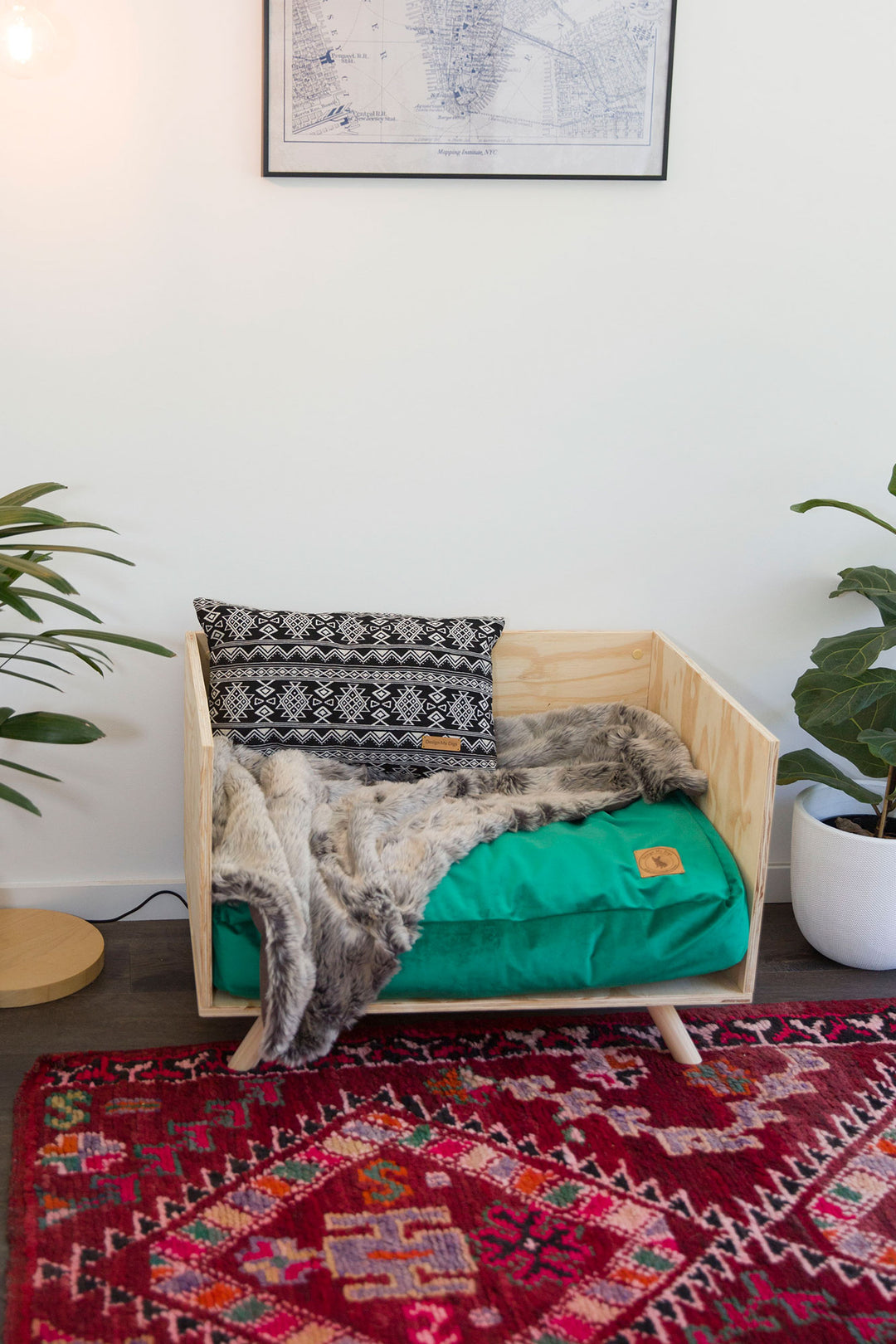 Wooden Handmade Dog Bed Online Australia - The Baxter - Design My Digs