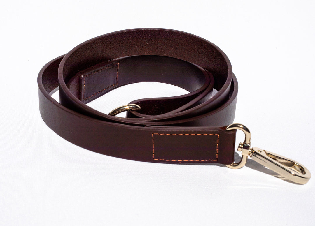 Genuine Leather Collar & Lead Set