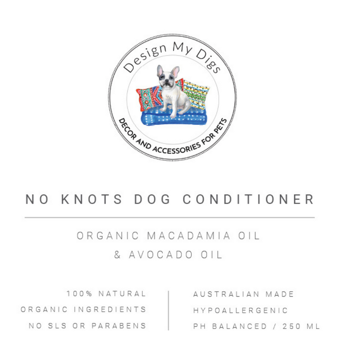 No Knots Dog Shampoo, Conditioner and Detangle Spray 250mL